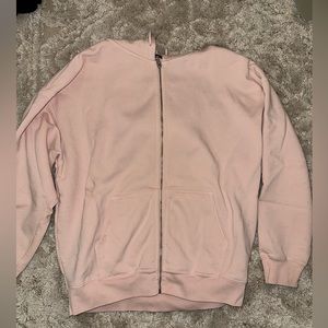 pink brandy melville zip up sweatshirt! super cute used to wear it all the time